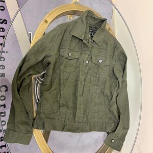 Olive Green Jean Jacket